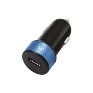 SINGLE PORT USB CAR CHARGER | 1.0A<br>PW5001BK</br>
