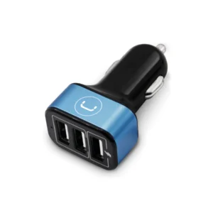 TRIPLE PORT USB CAR CHARGER | 6.0A<br>PW5022BK