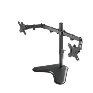 SOPORTE DE ESCRITORIO PARA DOS MONITORES CON ORGANIZADOR DE CABLES 32"