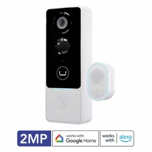 SMART WIFI WIRE-FREE VIDEO DOORBELL BELL1 W/ CHIME