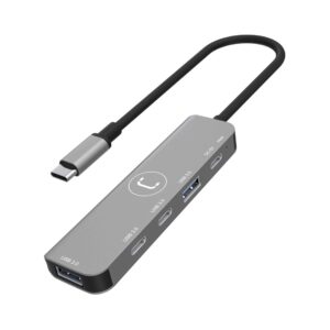 4 PORTS USB-C & A HUB | 3.0<br>HB1012GY</br>