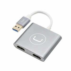 USB A TO DUAL HDMI PORT ADAPTER<br>HB1102SV</br>