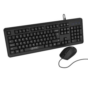 COMBO DE TECLADO Y RATÓN CON CABLE WORKSPACE DUO | INGLÉS<br/>KB6727BK</br>